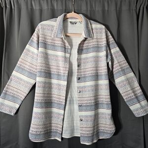 Vintage Keneth Too Brand Patterned Button-Up Cardigan Size Small
